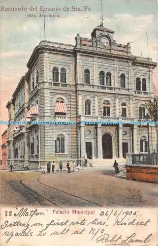 R343233 Palacio Municipal Recuerdo del Rosario de Sta Fe Rep Argentina