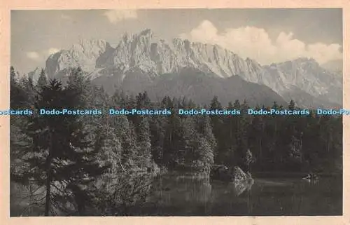 R341942 Der Badersee bei Garmisch Partenkirchen B Johannes Max Beckert Nr 1339