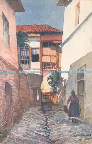R343284 Salonique LImpasse au Puits Salonica The Alley of the Well 234 Color Par