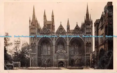 R341981 Peterborough Cathedral West Front W H S Kingsway Echtfoto Serie 1907