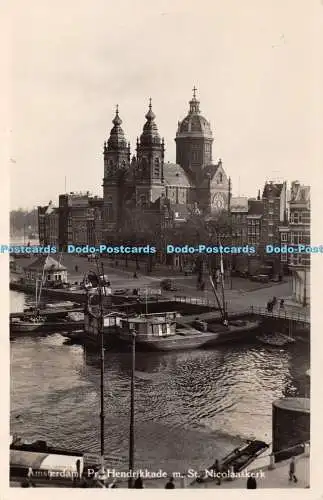 R343303 Amsterdam Pr Hendrikkade m St Nicolaaskerk Hemo No 8 Timmermans 1950