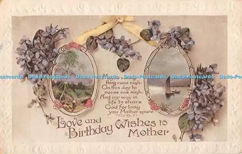 R344608 Liebe und Geburtstagswünsche an Mutterschiff in Meer und Wald Serie W 154