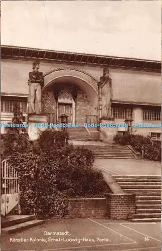 R343363 Darmstadt Künstler Kolonie Ernst Ludwig Haus Portal 14 Getränke