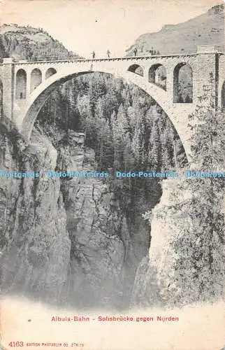 R342119 Albula Bahn Solisbrücke gegen Norden 4163 Photoglob