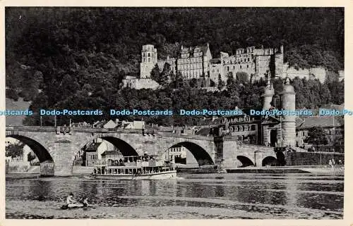 R343442 Heidelberg Alte Neckarbrücke und Schloss Nr 263 Edm v König