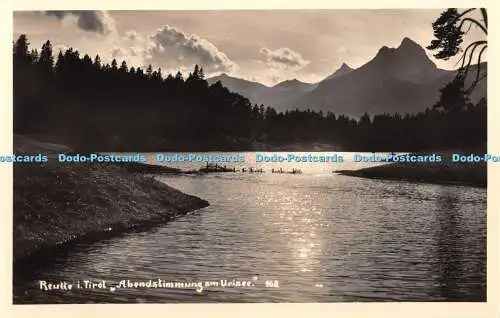 R346328 Reutte i Tirol Abendstimmung am Urisee Ludwig Reiter RP