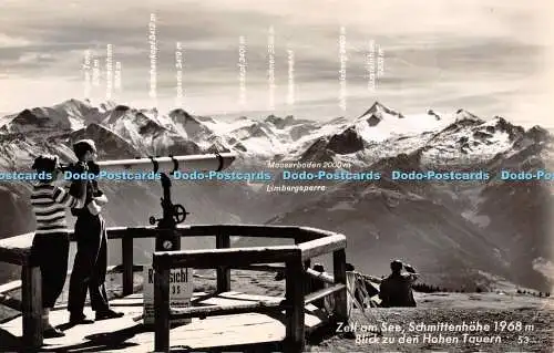 R346334 Zell am See Schmittenhöhe 1968 m Blick zu den Hohen Tauern W Huhne