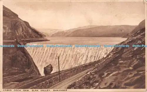 R344734 Rhayader Caban Coch Dam Elan Valley J Salmon Gravure Style