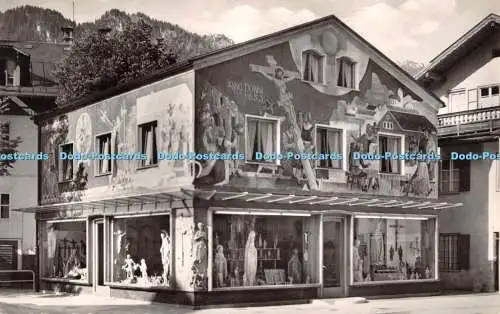 R346343 Passionsspieldorf Oberammergau Haus Heinzeller mit Wandfresken Dr. Greiff