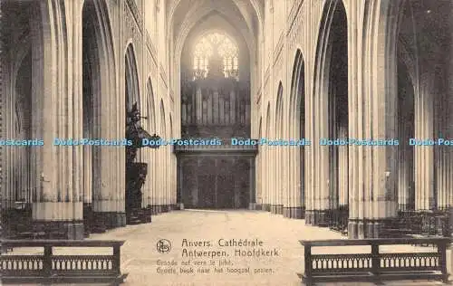 R343507 Nels Anvers Cathedrale Antwerpen Hoofdkerk Grande nef vers le jube Groot