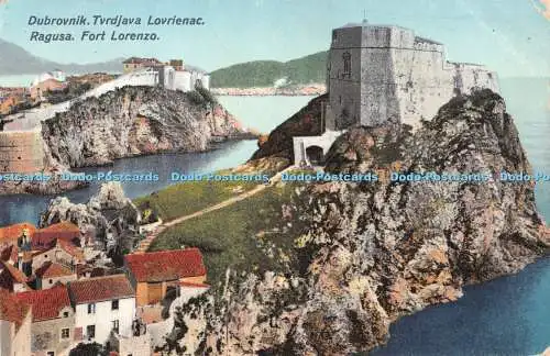 R346359 Dubrovnik Tvrdjava Lovrienac Ragusa Fort Lorenzo 1912