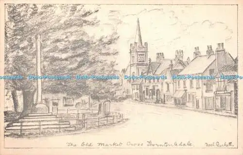 R343542 The Old Market Cross Noel Gurmett Bleistiftzeichnung