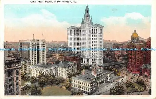 R346451 New York City Hall Park American Art Publishing American Studio H F