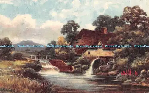 R346479 Haus nahe Fluss und Wasserfall L und P 1935