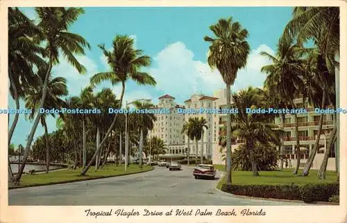 R346497 Florida Tropical Flagler Drive at West Palm Beach Gulf Stream Karte und D