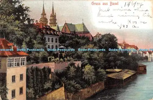 R346551 Gruss aus Basel Jean Steiner Nr 215 1904