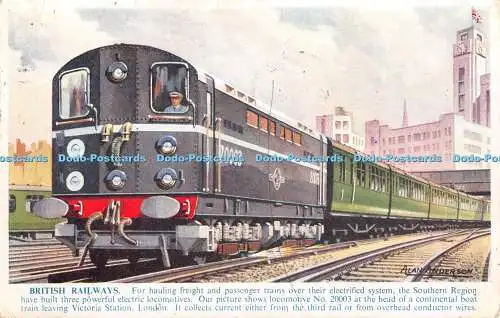 R344980 British Railways J Salmon Postkarte 1957