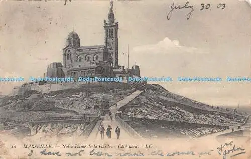 R343753 10 Marseille Notre Dame de la Garde Cote nord LL 1903