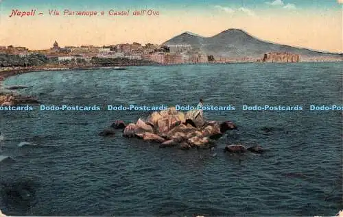 R343764 Napoli Via Partenope e Castel dell Ovo Roberto Zedda Visto Rev Stampa Mi