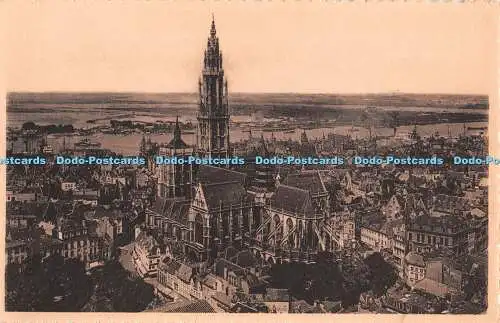 R345062 Avers Panorama Cathedrale et Coude d Austruweel Edouard Nels Ernest Thil