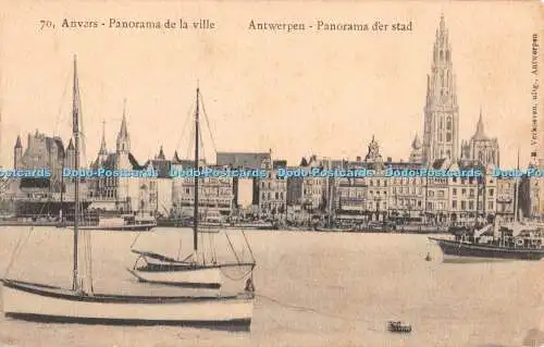 R345063 Anvers 70 Panorama de la ville J B