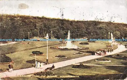 R346711 Bournemouth The Gardens from the Square J Welch 1926