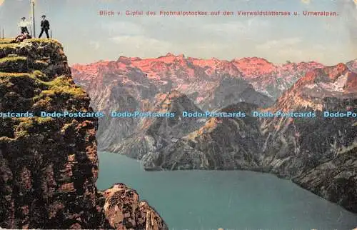 R345121 Blick v Gipfel des Frohnalpstockes auf den Vierwaldstattersee u Urneralp