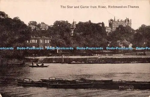 R345130 The Star and Garter from River Richmond on Thames 27707 J V Valentines S