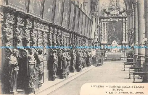 R346794 Anvers Confessionnaux al Eglise St Paul G Hermans N 137