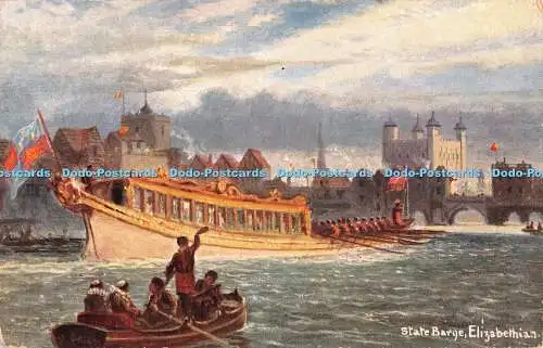 R345203 State Barge Elizabethan Fac Simile Serie S Hildesheimer und Co Serie N