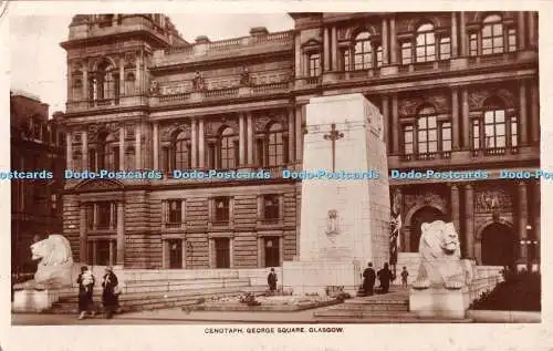 R345256 Kenotaph George Square Glasgow Caledonia Serie J M und Co RP 1936