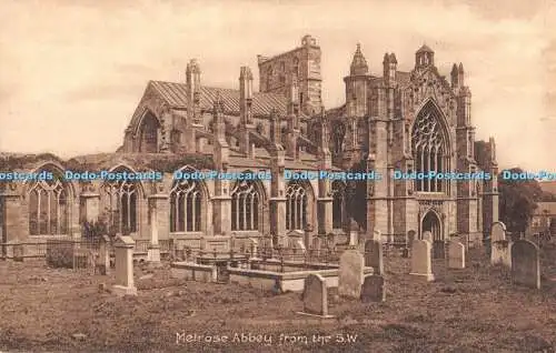 R345257 Melrose Abbey aus der S W W H Hood