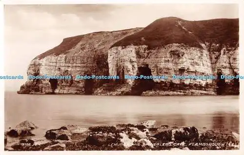 R345288 Church and Smugglers Cave Flamborough 15 5188 J V Valentine and Sons RP