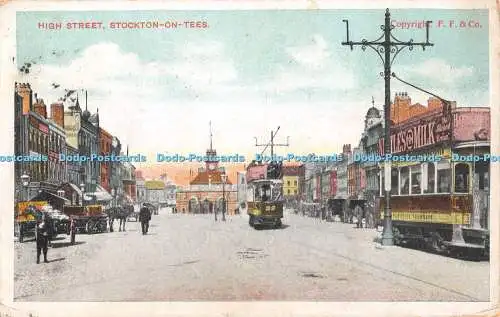 R345312 High Street Stockton auf T-Shirts F F und Co D und D C 1906