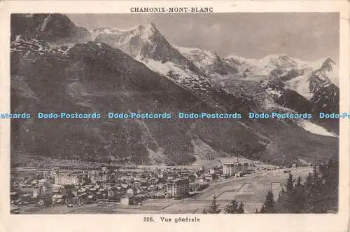 R346936 Chamonix Mont Blanc Vue generale Gay Couttet 1931