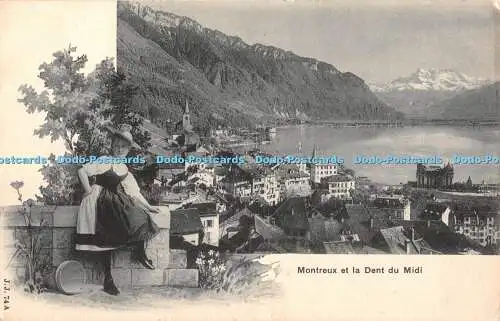 R345436 Montreux et la Dent du Midi J J 74 A