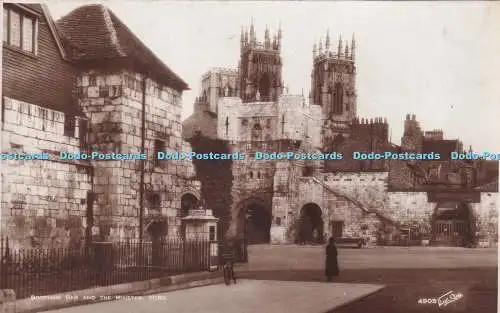 R345531 Bootham Bar And The Minster York 4905 Walter Scott RP 1936