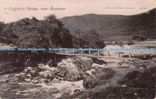 R347120 Caldraich Bridge near Braemar J Hendry Valentine Silvatype Series 1908