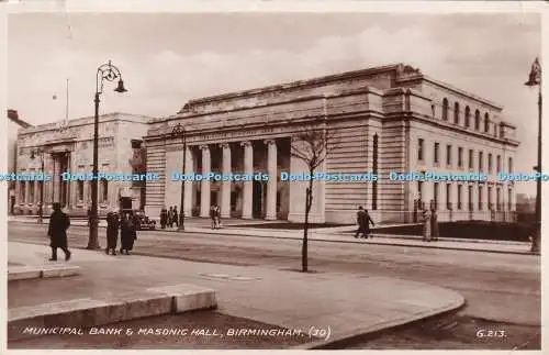 R345646 Municipal Bank and Masonic Hall Birmingham 30 G 213 Valentine and Sins R