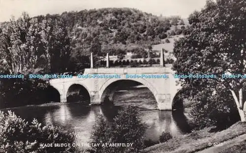 R345652 Wade Bridge On The Tay At Aberfeldy D 6075 Valentine and Sons RP