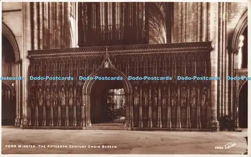 R347245 York Minster The Fifteen Century Choir Screen Walter Scott RP