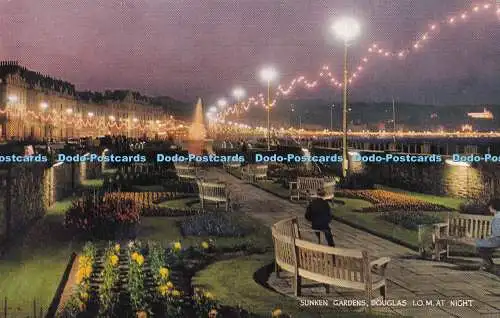 R345686 Sunken Gardens Douglas I O M At Night J Salmon Cameracolour 1969