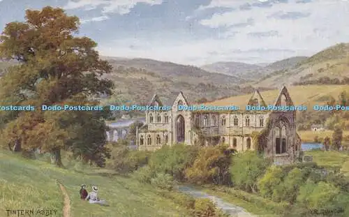 R345735 Tintern Abbey J Lachs Aquarellzeichnung von A R Quinton 1386