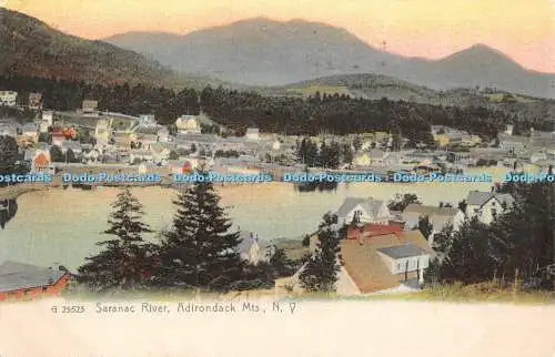 R347345 N Y Adirondack Mts Saranac River The Rotograph Co Sol Kunstdrucke 1910