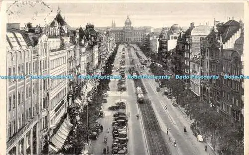 R347380 Prag Der obere Teil des Wenzelsplatzes V K K V 110 1934