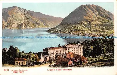 R347512 Lugano e San Salvatore Preis Karte 2418