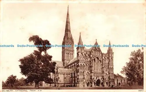 R347580 Salisbury Cathedral from N W Photochrom