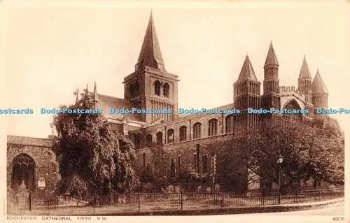 R347581 Rochester Cathedral from N W Photochrom