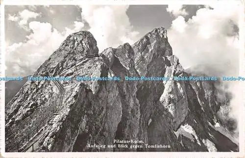 R347699 Pilatus Kulm Aufstieg und Blick gegen Tomlishorn J Gaberell Anstalt 1946