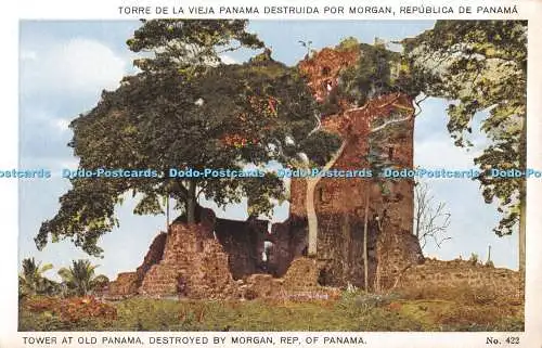 R347727 Rep of Panama Tower at Old Panama zerstört von Morgan J L Maduro Jr Nr. 4